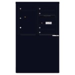 4 Tenant Doors with 1 Parcel Locker and Outgoing Mail Compartment - 4C Depot Mailbox Module - 4C06D-05-D