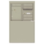 4 Tenant Doors with 1 Parcel Locker and Outgoing Mail Compartment - 4C Depot Mailbox Module - 4C06D-05-D