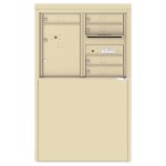 4 Tenant Doors with 1 Parcel Locker and Outgoing Mail Compartment - 4C Depot Mailbox Module - 4C06D-05-D