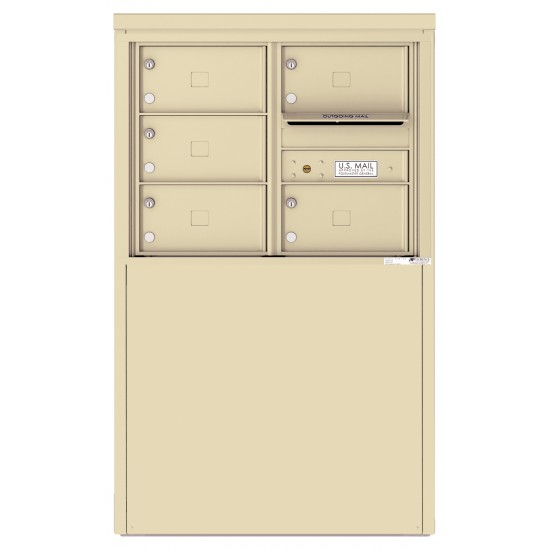 5 Tenant Doors and Outgoing Mail Compartment - 4C Depot Mailbox Module - 4C06D-05X-D