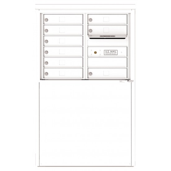 9 Tenant Doors and Outgoing Mail Compartment - 4C Depot Mailbox Module - 4C06D-09-D