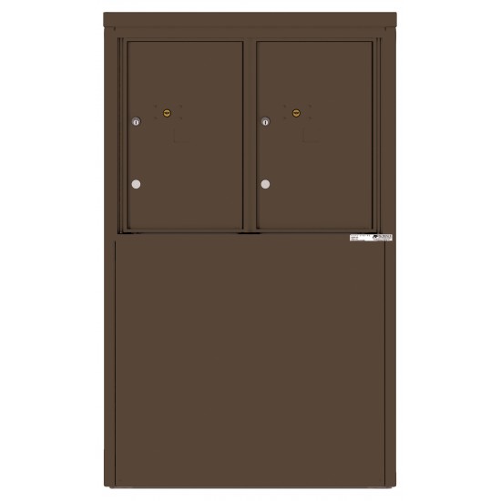 2 Parcel Lockers - 4C Depot Mailbox Module - 4C06D-2P-D