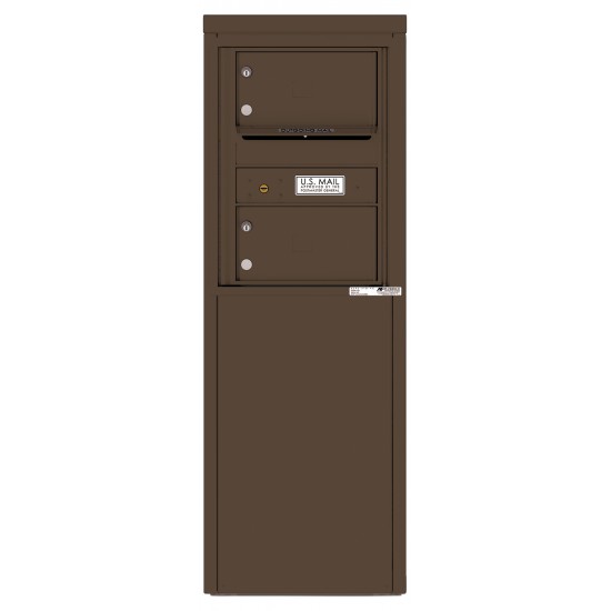 2 Tenant Doors with one Outgoing Mail Compartment - 4C Depot Mailbox Module - 4C06S-02-D