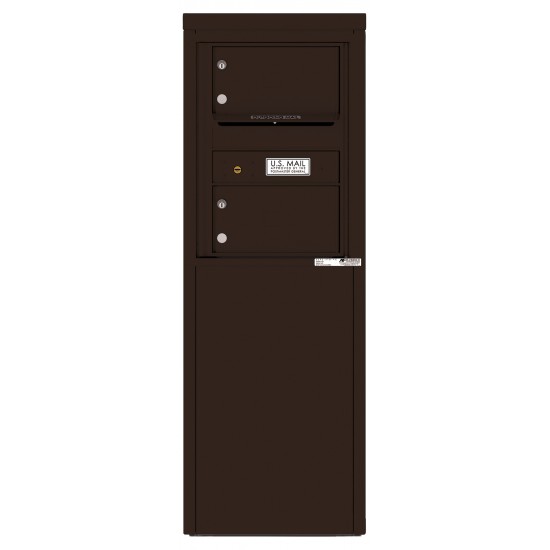 2 Tenant Doors with one Outgoing Mail Compartment - 4C Depot Mailbox Module - 4C06S-02-D