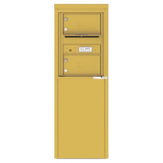 2 Tenant Doors with one Outgoing Mail Compartment - 4C Depot Mailbox Module - 4C06S-02-D