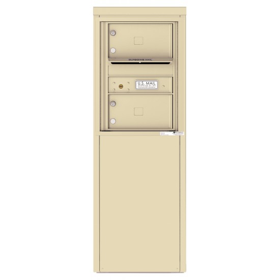 2 Tenant Doors with one Outgoing Mail Compartment - 4C Depot Mailbox Module - 4C06S-02-D