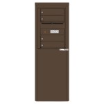 4 Tenant Doors with one Outgoing Mail Compartment - 4C Depot Mailbox Module - 4C06S-04-D