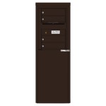 4 Tenant Doors with one Outgoing Mail Compartment - 4C Depot Mailbox Module - 4C06S-04-D