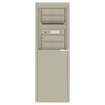 4 Tenant Doors with one Outgoing Mail Compartment - 4C Depot Mailbox Module - 4C06S-04-D