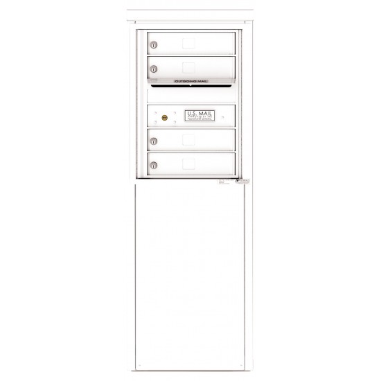 4 Tenant Doors with one Outgoing Mail Compartment - 4C Depot Mailbox Module - 4C06S-04-D