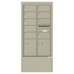 9 Tenant Doors with 2 Parcel Lockers and Outgoing Mail Compartment - 4C Depot Mailbox Module - 4C15D-09-D