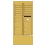 16 Tenant Doors with 2 Parcel Lockers and Outgoing Mail Compartment - 4C Depot Mailbox Module - 4C15D-16-D