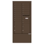 17 Tenant Doors with 2 Parcel Lockers and Outgoing Mail Compartment - 4C Depot Mailbox Module - 4C15D-17-D