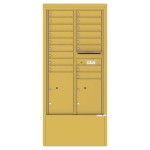 17 Tenant Doors with 2 Parcel Lockers and Outgoing Mail Compartment - 4C Depot Mailbox Module - 4C15D-17-D