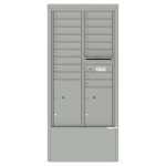 17 Tenant Doors with 2 Parcel Lockers and Outgoing Mail Compartment - 4C Depot Mailbox Module - 4C15D-17-D