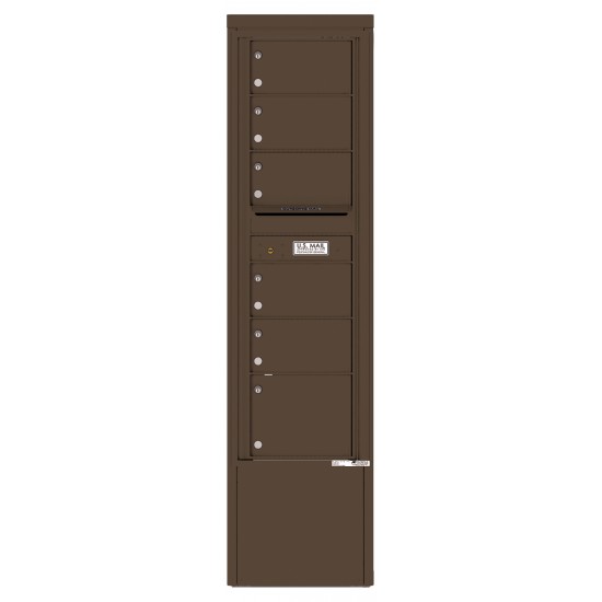 6 Tenant Doors and Outgoing Mail Compartment - 4C Depot Mailbox Module - 4C15S-06-D