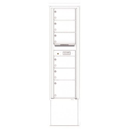 6 Tenant Doors and Outgoing Mail Compartment - 4C Depot Mailbox Module - 4C15S-06-D