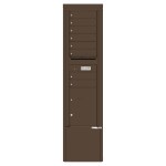 8 Tenant Doors with 1 Parcel Locker and Outgoing Mail Compartment - 4C Depot Mailbox Module - 4C15S-08-D