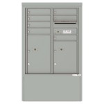 7 Tenant Doors with 2 Parcel Lockers and Outgoing Mail Compartment - 4C Depot Mailbox Module - 4CADD-07-D