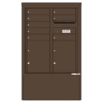 8 Tenant Doors with 2 Parcel Lockers and Outgoing Mail Compartment - 4C Depot Mailbox Module - 4CADD-08-D