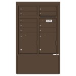 9 Tenant Doors with 2 Parcel Lockers and Outgoing Mail Compartment - 4C Depot Mailbox Module - 4CADD-09-D