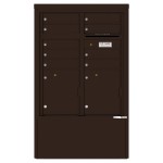 9 Tenant Doors with 2 Parcel Lockers and Outgoing Mail Compartment - 4C Depot Mailbox Module - 4CADD-09-D