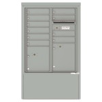 10 Tenant Doors with 2 Parcel Lockers and Outgoing Mail Compartment - 4C Depot Mailbox Module - 4CADD-10-D