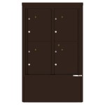 4 Parcel Lockers - 4C Depot Mailbox Module - 4CADD-4P-D