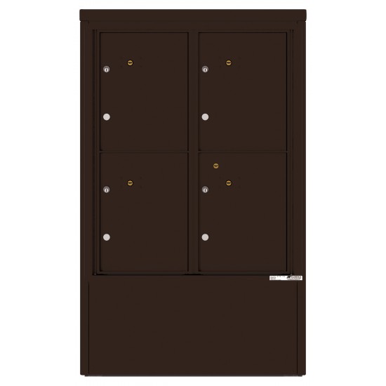 4 Parcel Lockers - 4C Depot Mailbox Module - 4CADD-4P-D