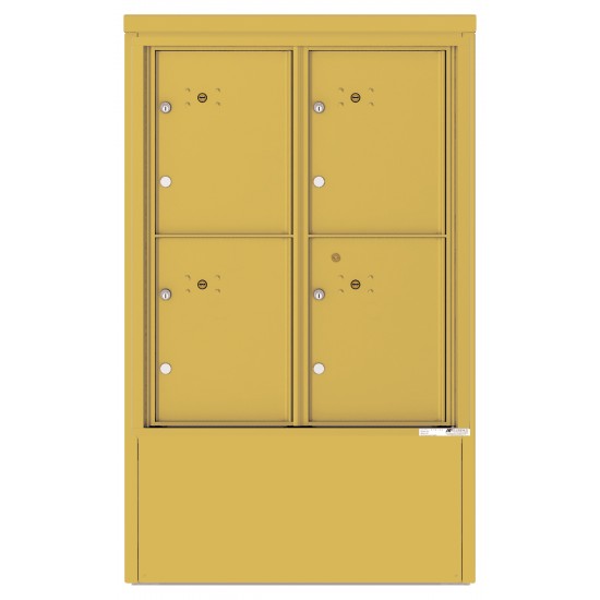 4 Parcel Lockers - 4C Depot Mailbox Module - 4CADD-4P-D