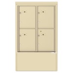 4 Parcel Lockers - 4C Depot Mailbox Module - 4CADD-4P-D