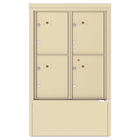 4 Parcel Lockers - 4C Depot Mailbox Module - 4CADD-4P-D