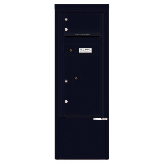 1 Tenant Door with 1 Parcel Locker and Outgoing Mail Compartment - 4C Depot Mailbox Module - 4CADS-01-D