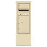 1 Tenant Door with 1 Parcel Locker and Outgoing Mail Compartment - 4C Depot Mailbox Module - 4CADS-01-D