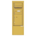 3 Tenant Doors with 1 Parcel Locker and Outgoing Mail Compartment - 4C Depot Mailbox Module - 4CADS-03-D