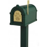 Keystone Mailbox Standard Post - Forest Green - KSP-GRE