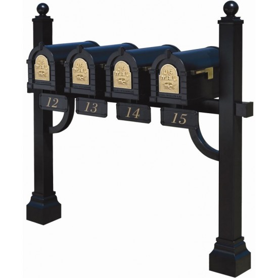 Keystone Mailbox Quad Mount Post Set - KD4