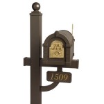 Keystone Mailbox Deluxe Post - Bronze - KDX-BRO