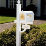 Keystone Mailbox Deluxe Post - White - KDX-WHI