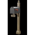 Janzer Mailbox System - Choose Your Color Mailbox Installed on Bronze Executive Post - SP-JB--CUSTOM-BRZEP