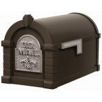 Keystone Mailbox - Bronze with Satin Nickel Fleur de Lis - KS-24F