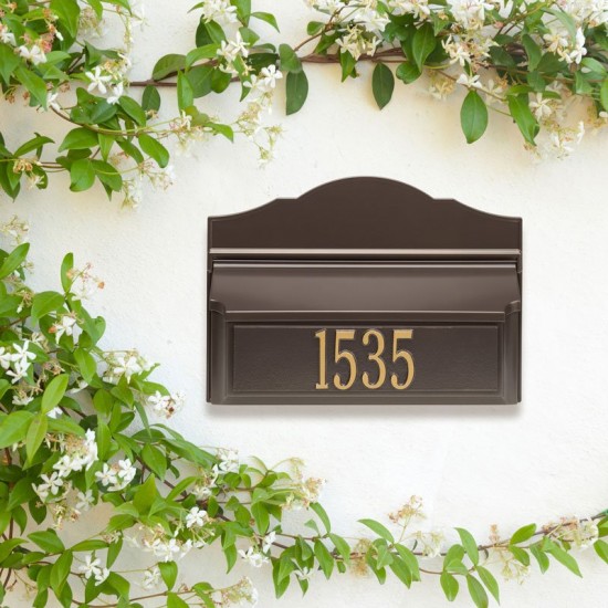 Whitehall Mailbox - Colonial Wall Mailbox Package #2 - WH-CWMP2